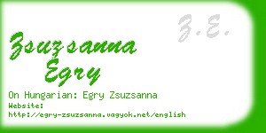 zsuzsanna egry business card